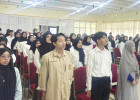 Pelantikan pengurus baru Himpunan Mahasiswa Biologi (HIMABIO) Universitas Andalas periode 2025/2026
