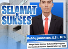 Keluarga besar Departemen Biologi Fakultas MIPA Universitas Andalas mengucapkan selamat & sukses kepada staf dosen kita Saudara Robby Jannatan, S.Si., M.Si atas diterimanya pada Doctoral Program of Biological Sciences - Tokyo Metropolitan University